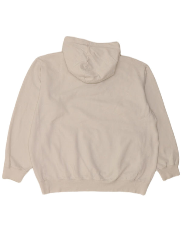 NIKE Mens Hoodie Jumper UK 45/47 XL White Cotton