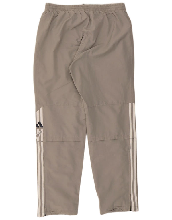 Adidas Mens Tracksuit Trousers UK 40/42 Medium  Grey Polyester