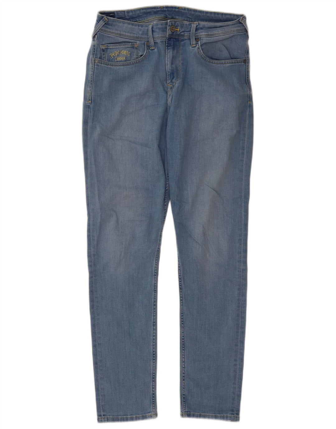 PEPE JEANS Womens Slim Jeans W31 L32 Blue Cotton