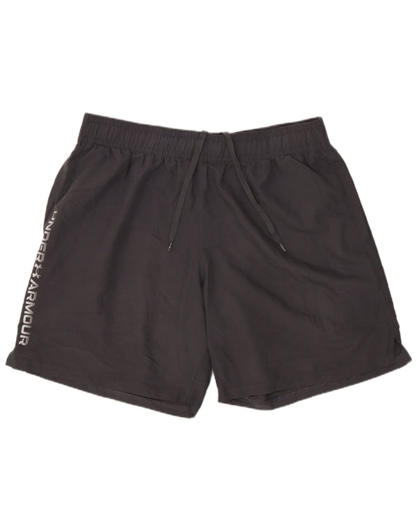 Under Armour Mens Graphic Sport Shorts XL Grey Polyester