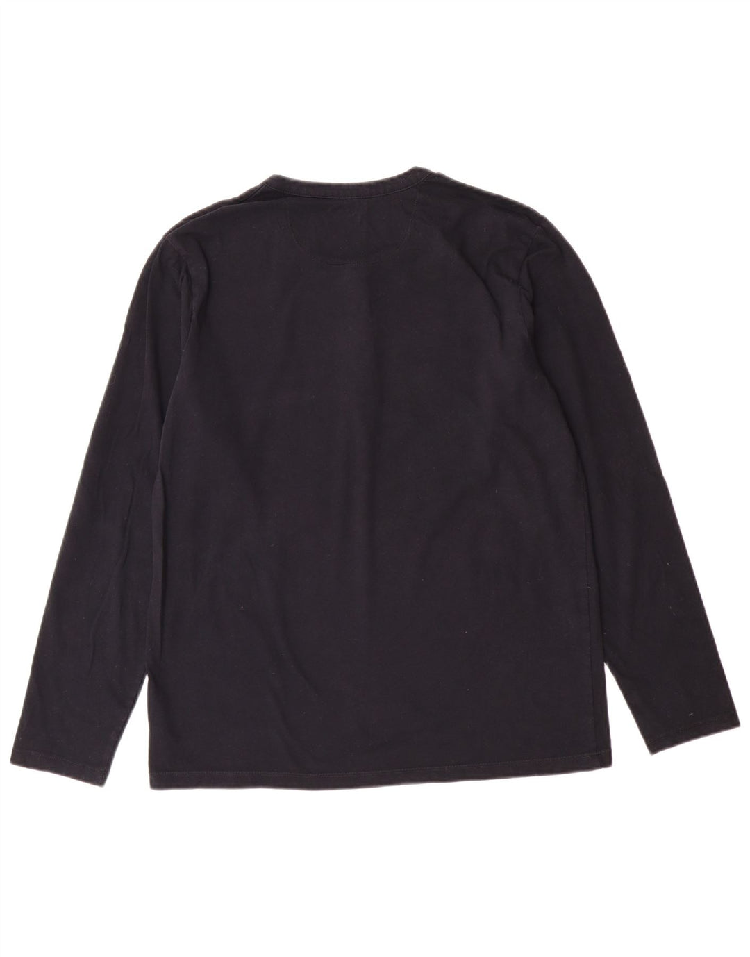 EDDIE BAUER Mens Top Long Sleeve Small Navy Blue Cotton