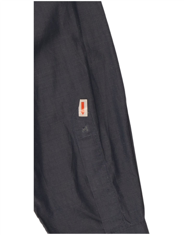 Hugo Boss Mens Shirt Size 16 41 Large Navy Blue Cotton