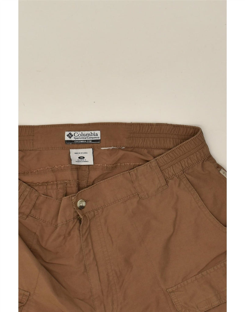 COLUMBIA Womens Cargo Shorts UK 14 Large W34 Brown | Vintage Columbia | Thrift | Second-Hand Columbia | Used Clothing | Messina Hembry 