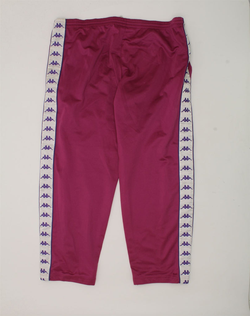 KAPPA Boys Tracksuit Trousers 15-16 Years Burgundy Polyester | Vintage Kappa | Thrift | Second-Hand Kappa | Used Clothing | Messina Hembry 