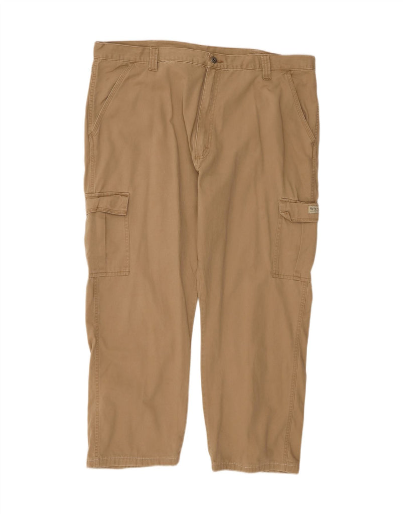 WRANGLER Mens Straight Cargo Trousers W42 L27 Beige Cotton Vintage Wrangler and Second-Hand Wrangler from Messina Hembry 