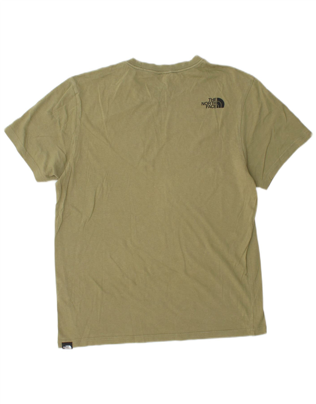 THE NORTH FACE Mens T-Shirt Top Medium Khaki Cotton