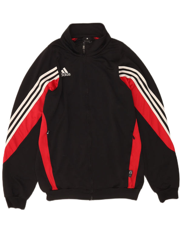Adidas Mens Climalite Tracksuit Top Jacket UK 44/46 Large Black Colourblock