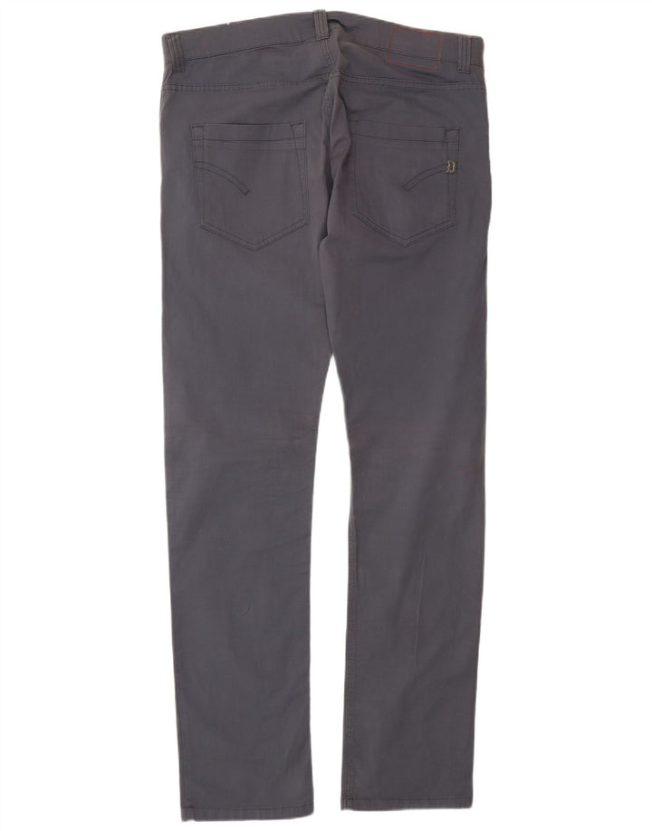 DONDUP Mens Slim Casual Trousers W38 L34 Grey Cotton
