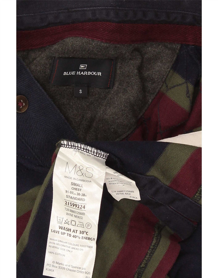 Marks & Spencer Mens Blue Harbour Rugby Polo Shirt Small Multicoloured
