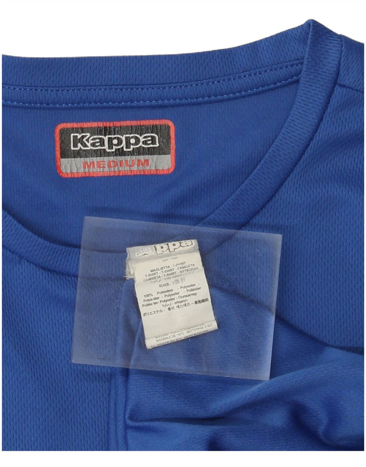 Kappa Mens Graphic T-Shirt Top Medium Blue Polyester