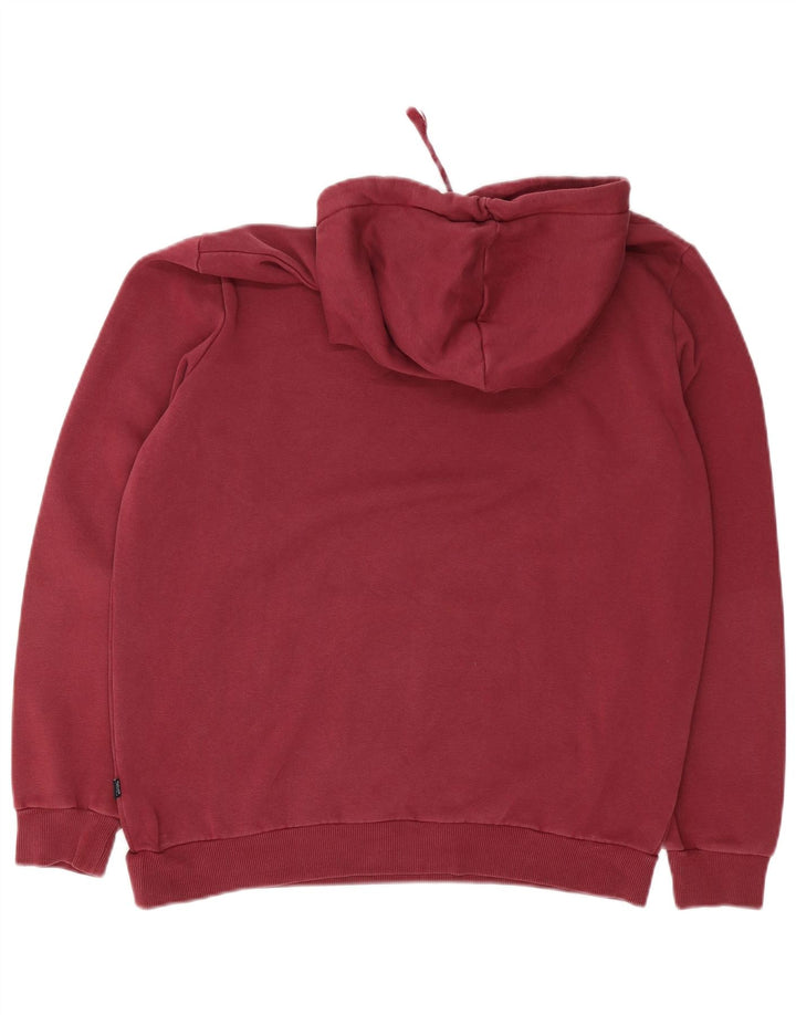 Puma Mens Graphic Hoodie Jumper Medium Burgundy