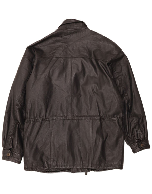 Vintage Mens Leather Jacket UK 42 XL Black