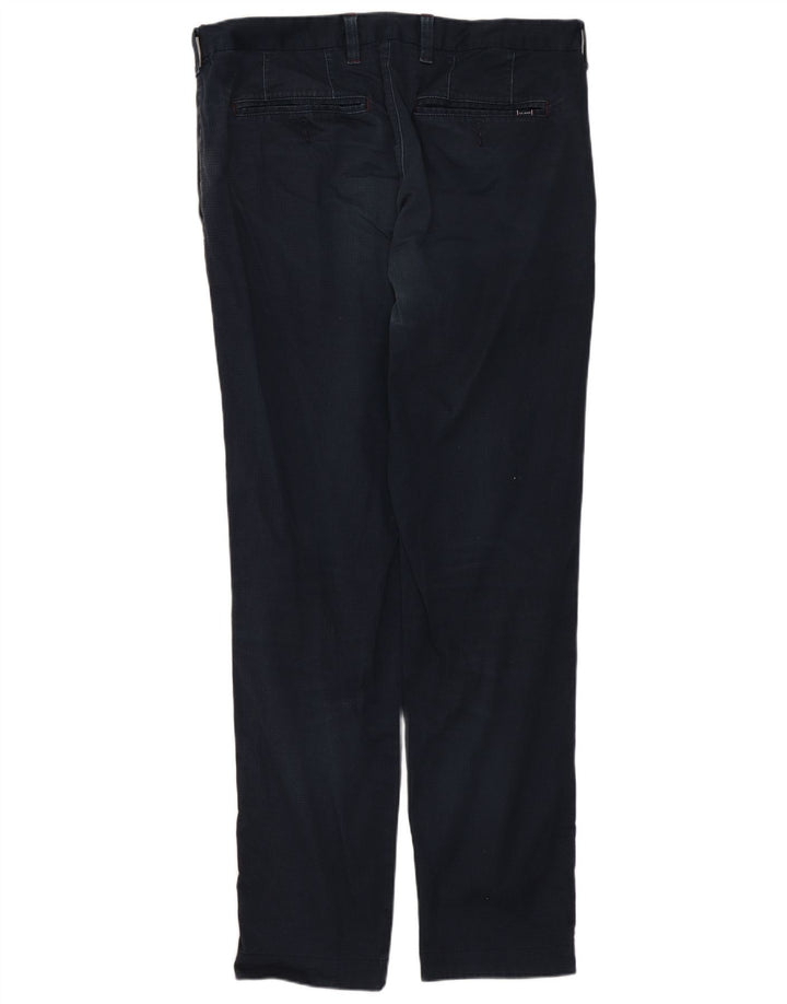 Ted Baker Mens Slim Suit Trousers W30 L29 Navy Blue Cotton