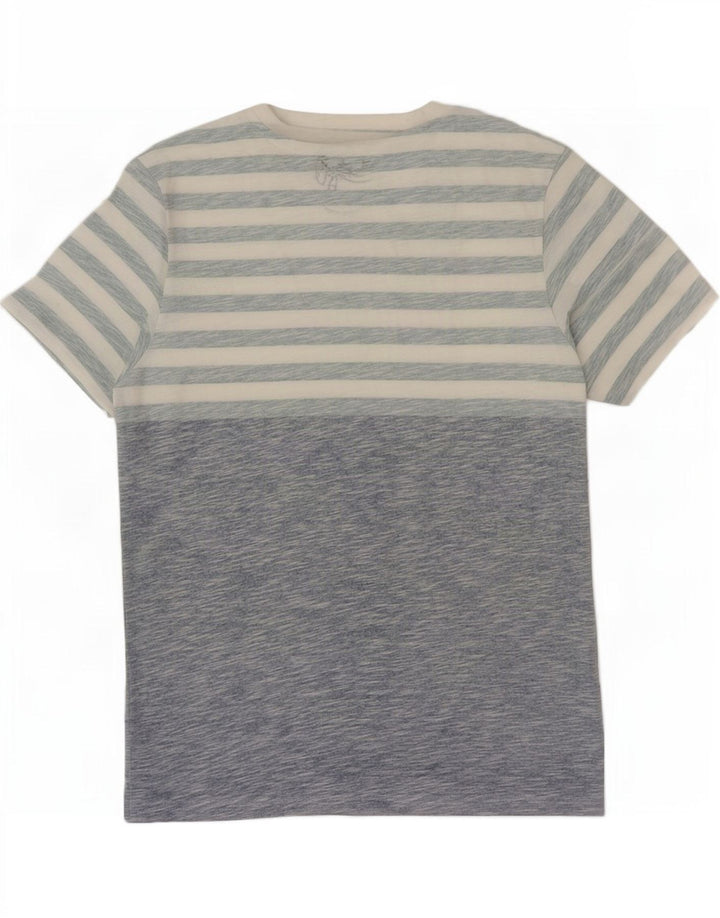 Jack & Jones Mens T-Shirt Top Small Blue Striped