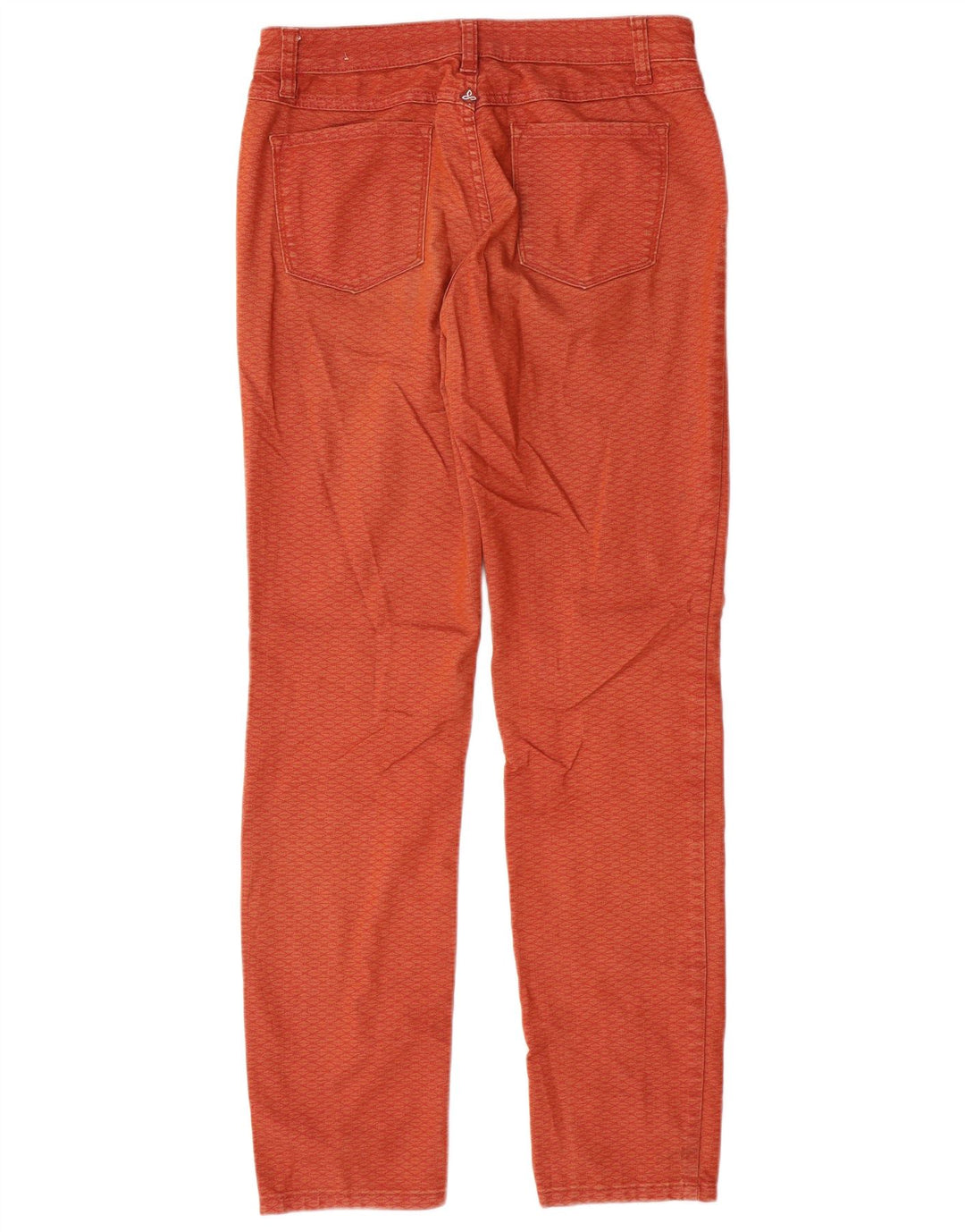 Prana Womens Straight Jeans US 4 Small W27 L31 Orange Check Cotton