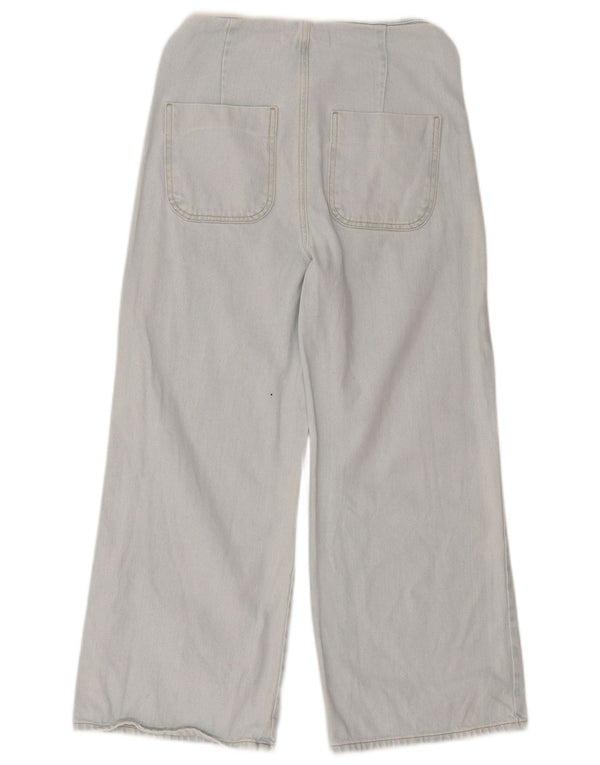 Zara Womens High Waist Wide Leg Jeans EU 36 XS W26 L25 Blue