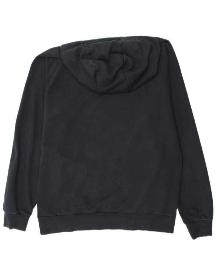 PUMA Mens Graphic Hoodie Jumper Medium Black Cotton