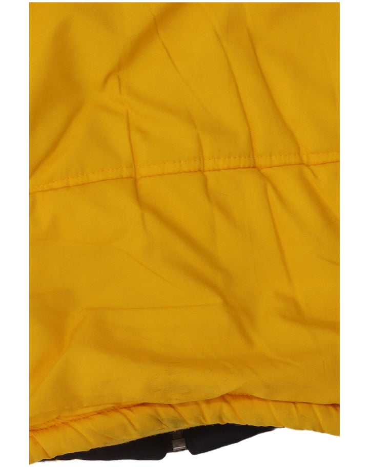 Reebok Mens Padded Gilet UK 40 Large Yellow Colourblock Polyester