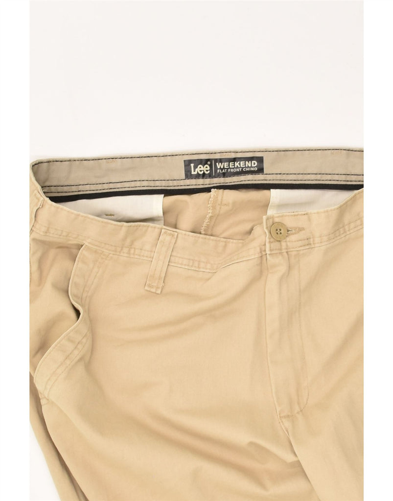 LEE Mens Weekend Straight Chino Trousers W38 L32 Beige Cotton | Vintage Lee | Thrift | Second-Hand Lee | Used Clothing | Messina Hembry 