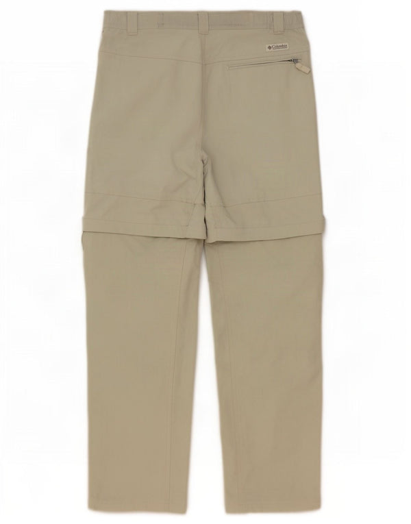 Columbia Mens Hiking Cargo Trousers Medium W32 L32 Khaki Polyester