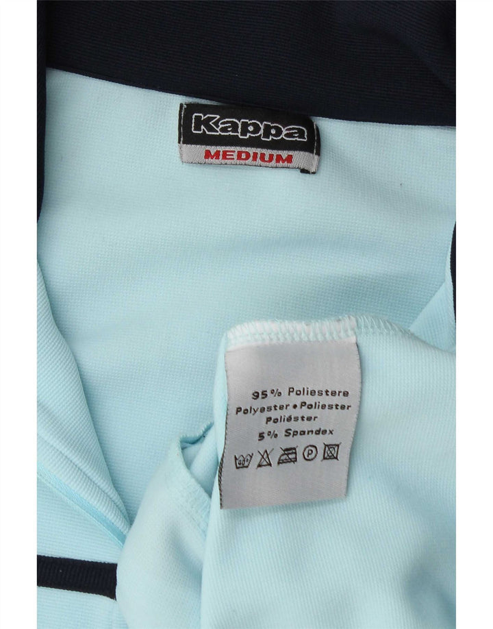 Kappa Womens Tracksuit Top Jacket UK 14 Medium Blue Colourblock Polyester