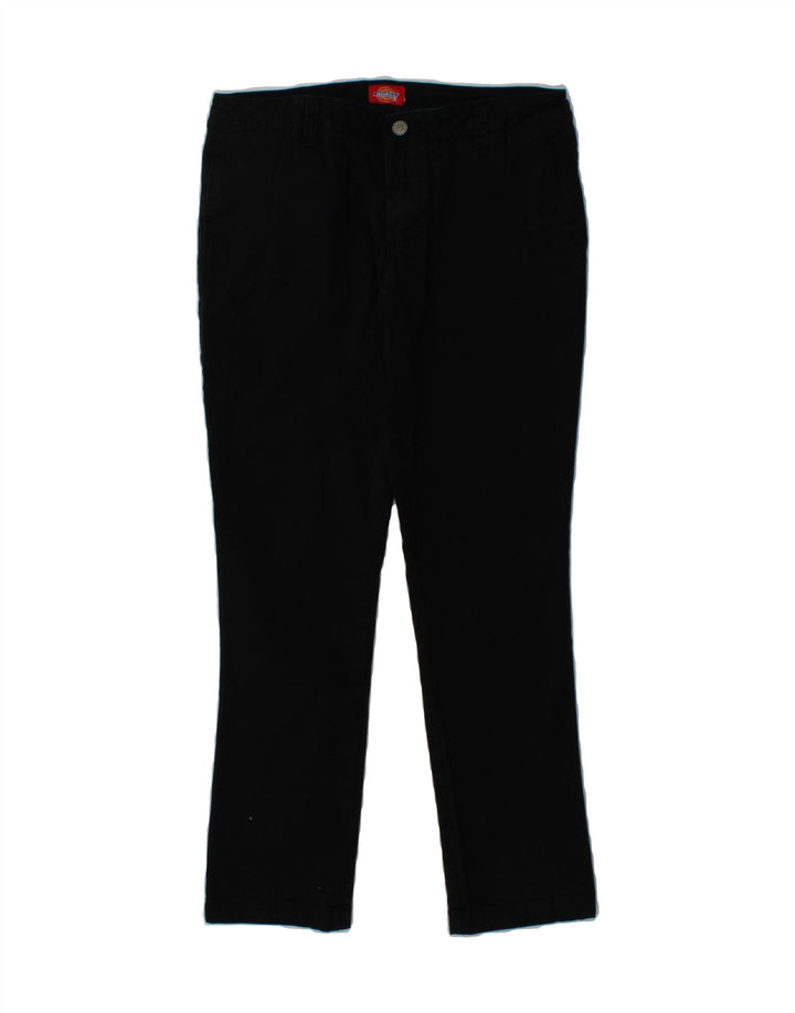 DICKIES Womens Slim Chino Trousers W30 L28 Black Cotton Vintage Dickies and Second-Hand Dickies from Messina Hembry 