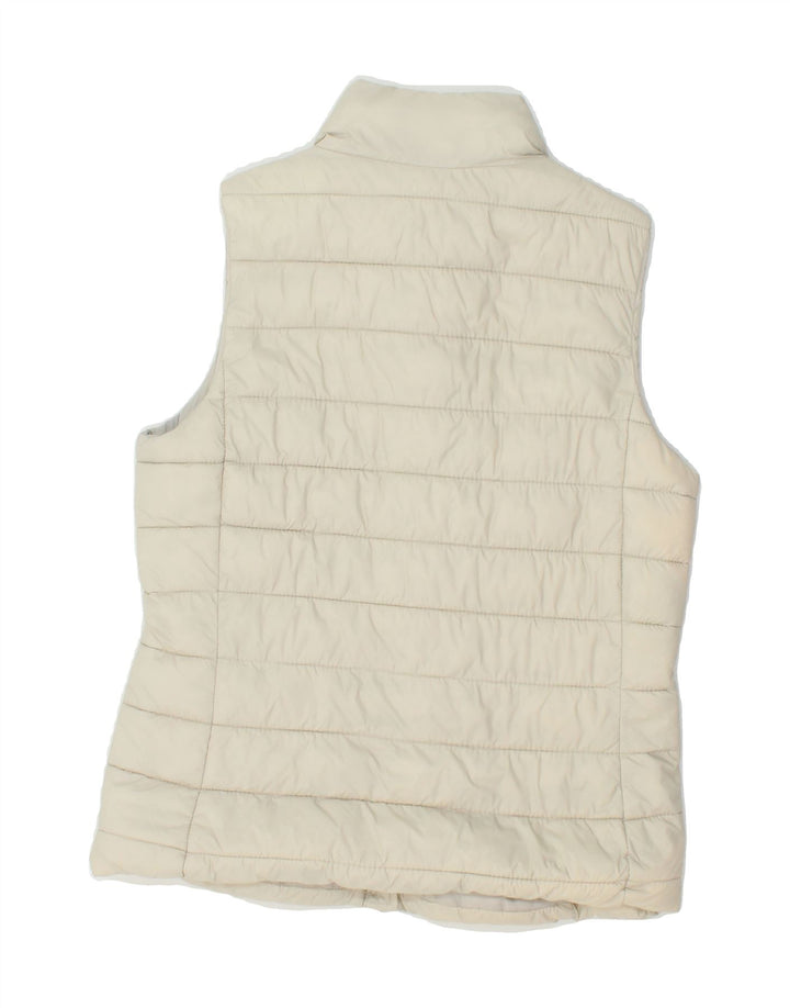 GAP Womens Padded Gilet UK 6 XS Beige Nylon | Vintage Gap | Thrift | Second-Hand Gap | Used Clothing | Messina Hembry 