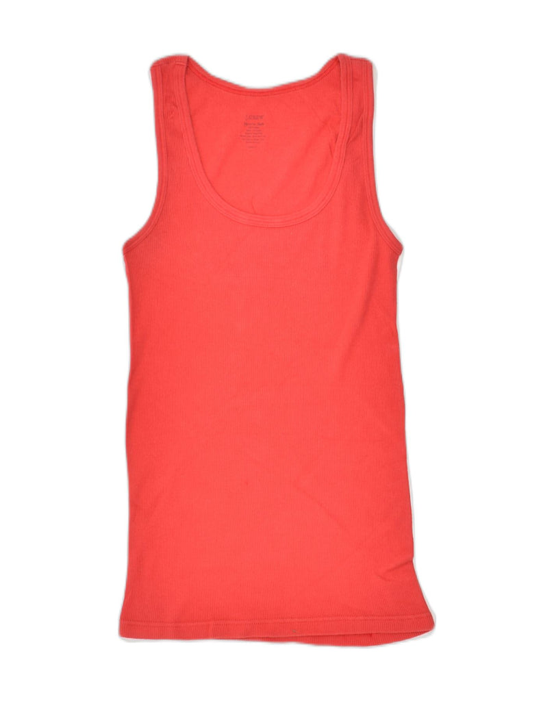 J. CREW Womens Vest Top UK 12 Medium Red Cotton | Vintage J. Crew | Thrift | Second-Hand J. Crew | Used Clothing | Messina Hembry 