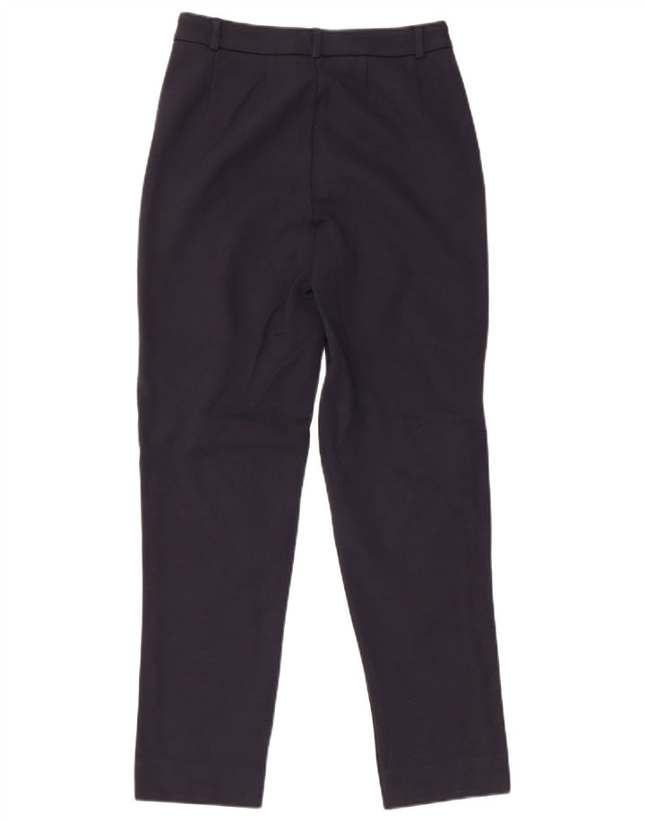 Marks & Spencer Womens Slim Suit Trousers W26 L26 Navy Blue