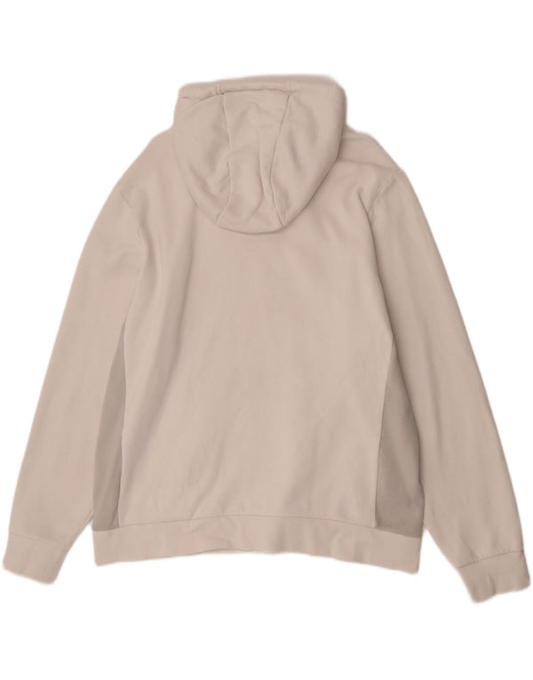 Lacoste Mens Hoodie Jumper Size 7 2XL White Colourblock Cotton