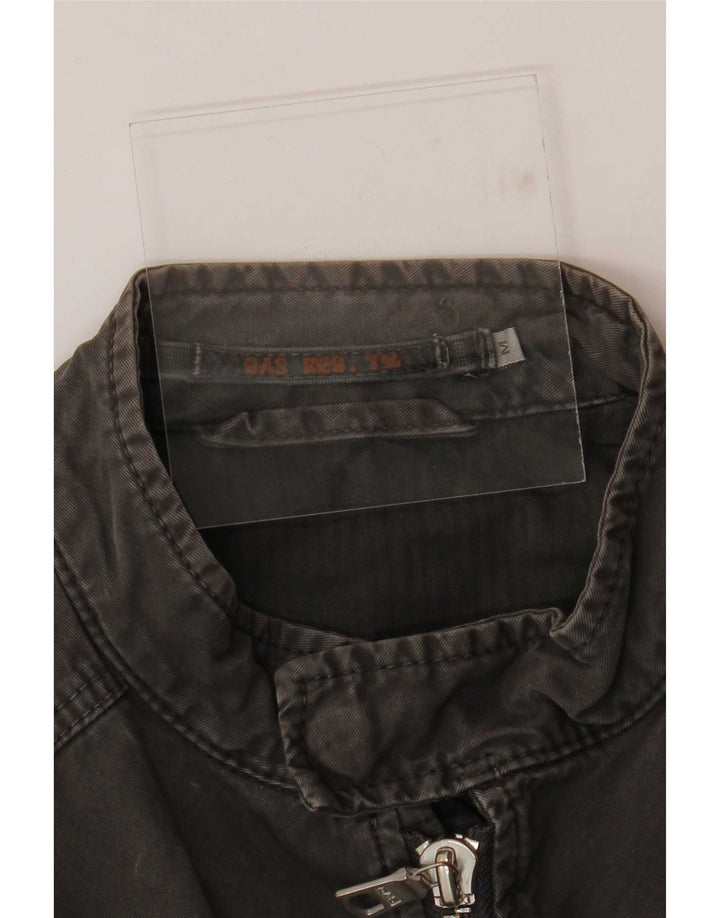 Gas Womens Bomber Jacket UK 14 Medium Grey