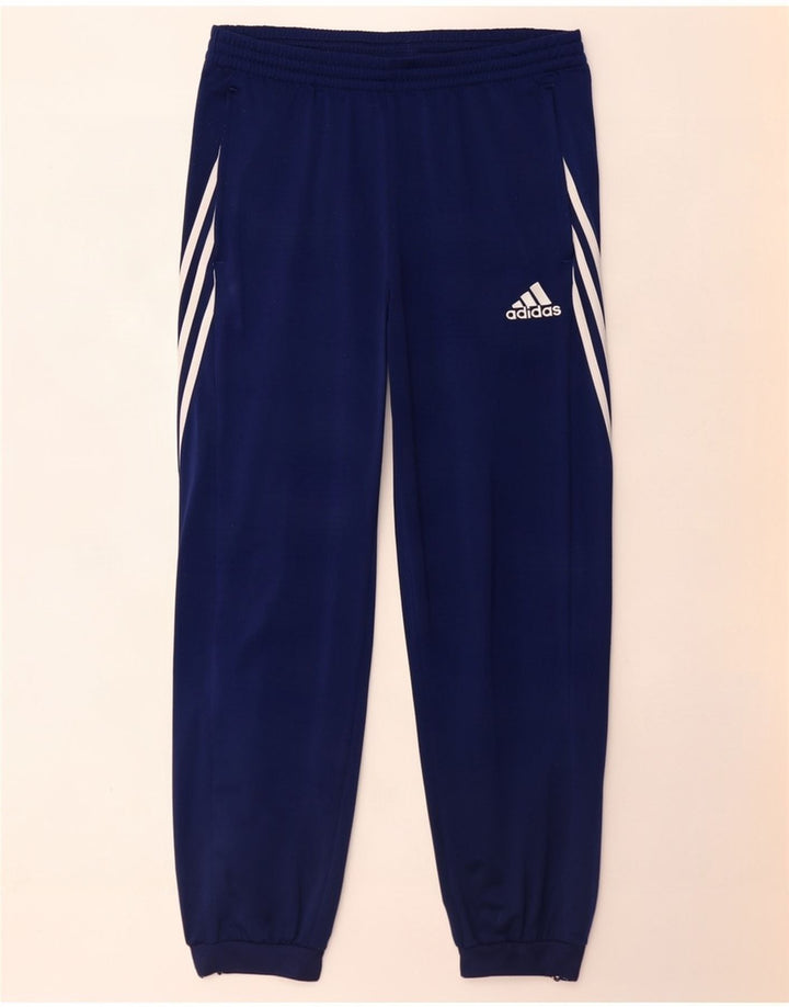 Adidas Mens Tracksuit Trousers Joggers Large Navy Blue Polyester