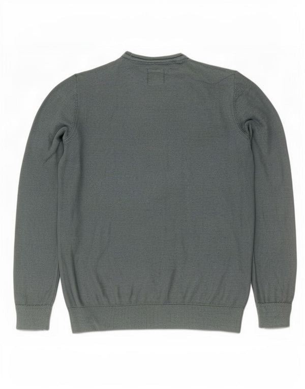 Fat Face Mens Crew Neck Jumper Sweater 3XL Green Cotton