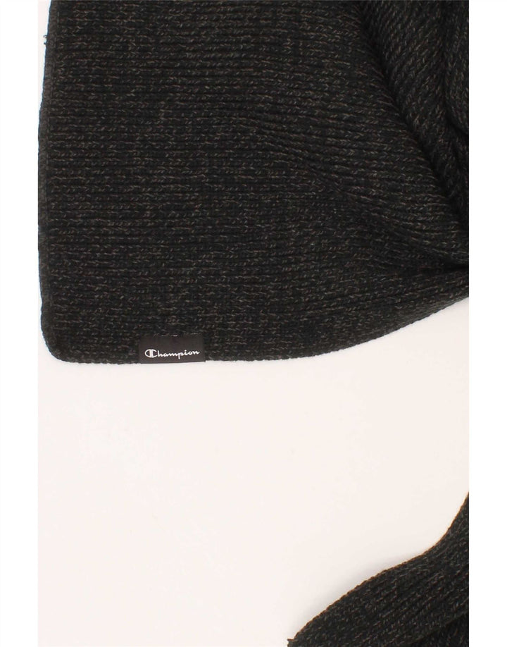 Champion Mens Knit Rectangle Scarf One Size Grey Acrylic