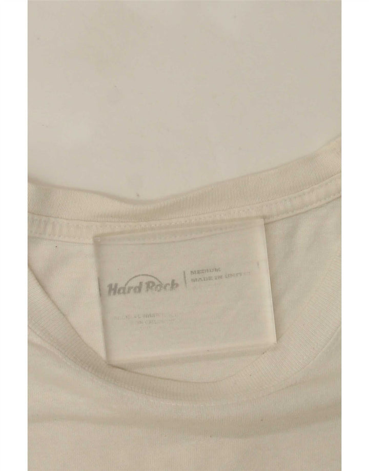 Hard Rock Cafe Mens Vienna Graphic T-Shirt Top Medium White