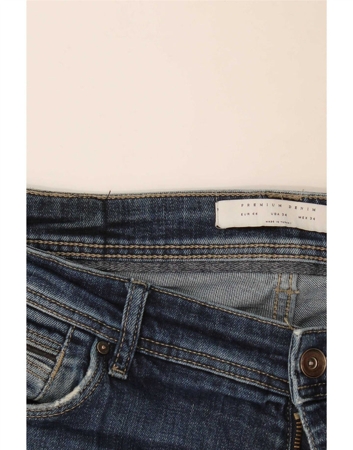Zara Mens Slim Jeans EU 44 Large W34 L33 Blue