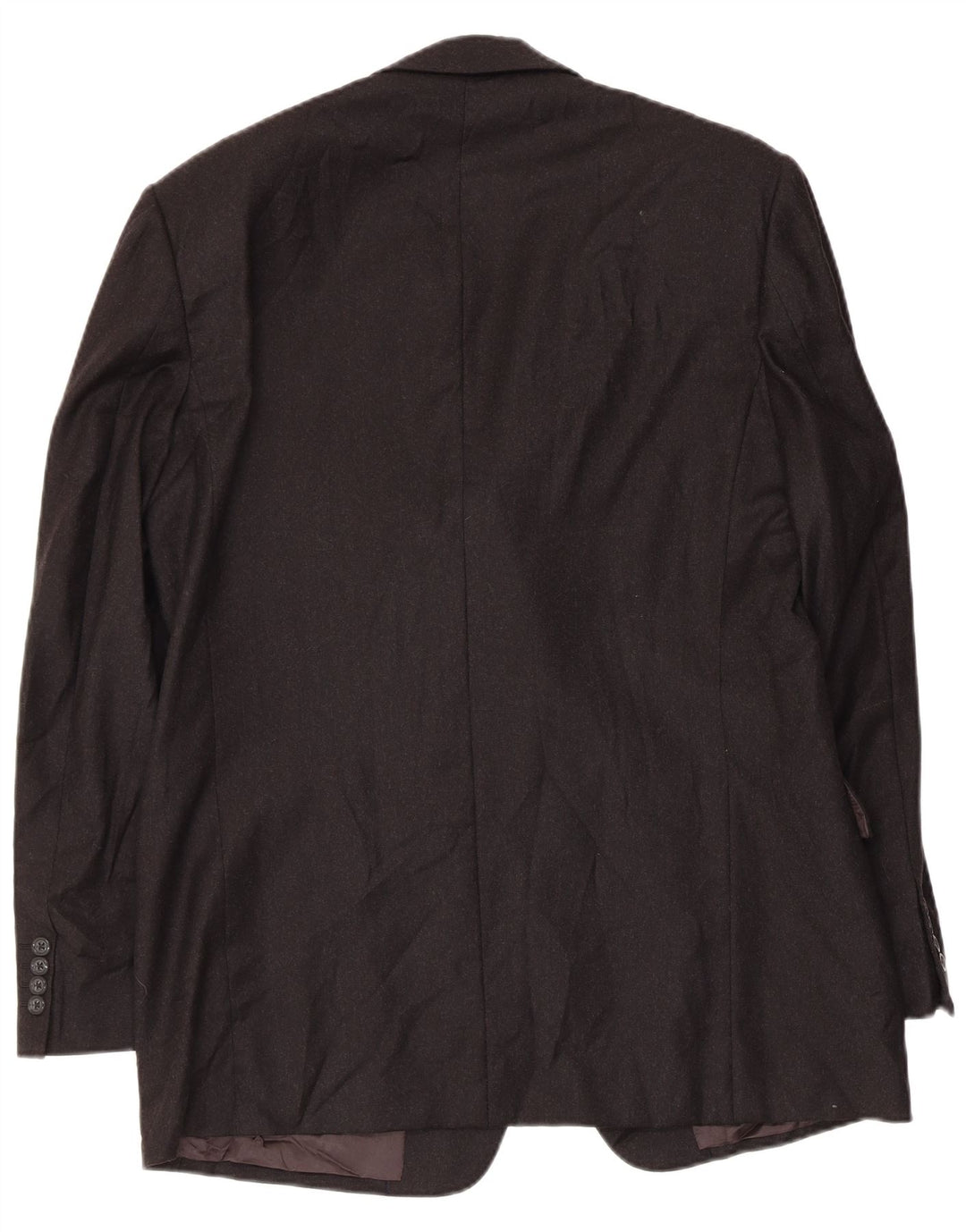 Burberrys Mens 3 Button Blazer Jacket IT 52 Large Black Wool