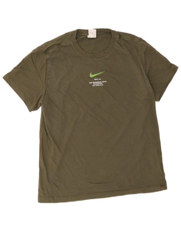 Nike Mens Belgium 1992-1994 Home Graphic T-Shirt Top Large Khaki Cotton