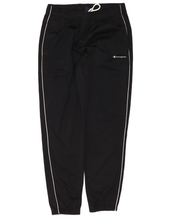 Champion Mens Tracksuit Trousers Joggers Large  Black Colourblock