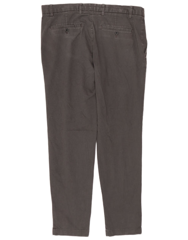 ZARA Mens Slim Chino Trousers EU 44 Large W34 L29 Grey Cotton