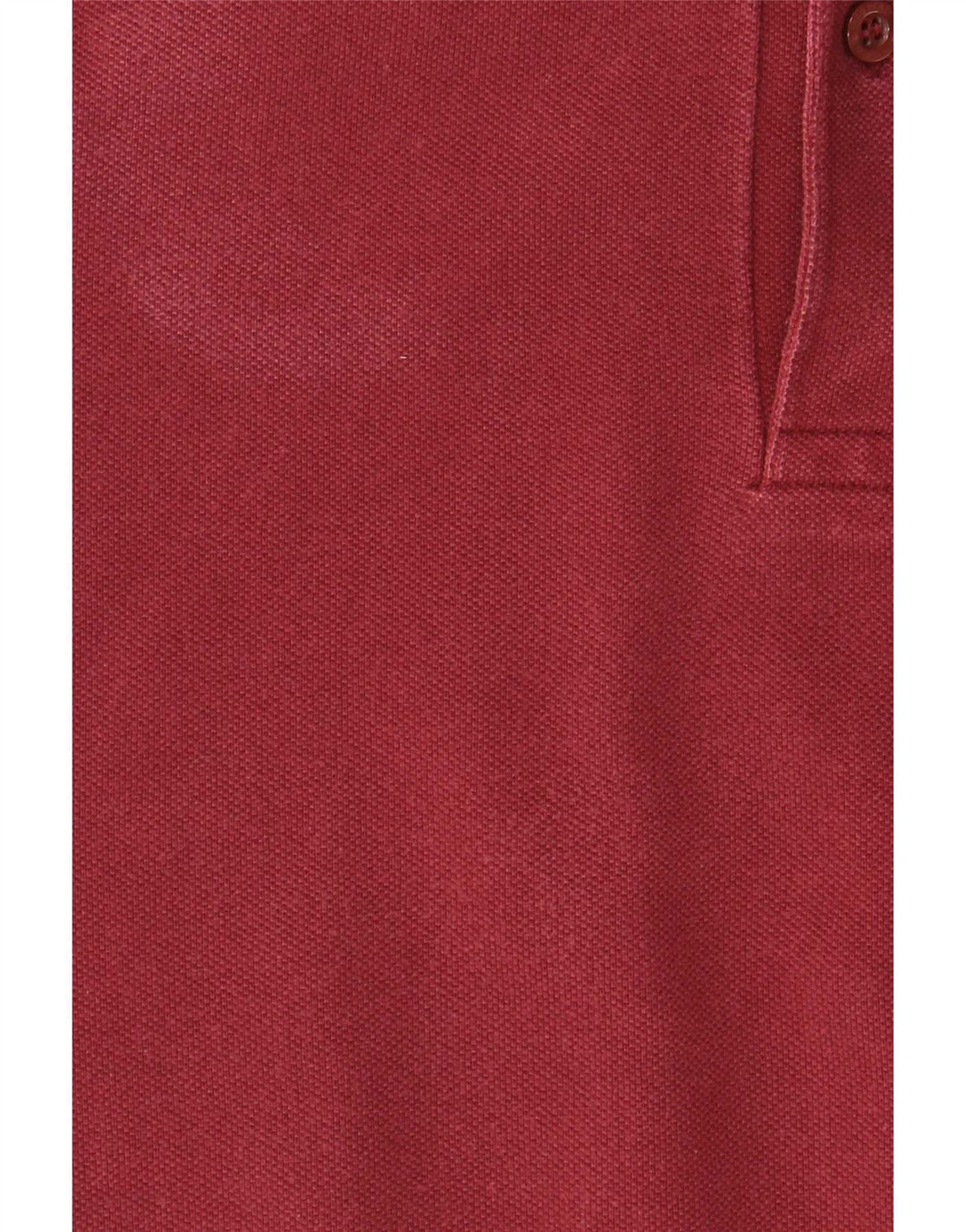 Fred Perry Mens Polo Shirt Small Burgundy Striped Cotton