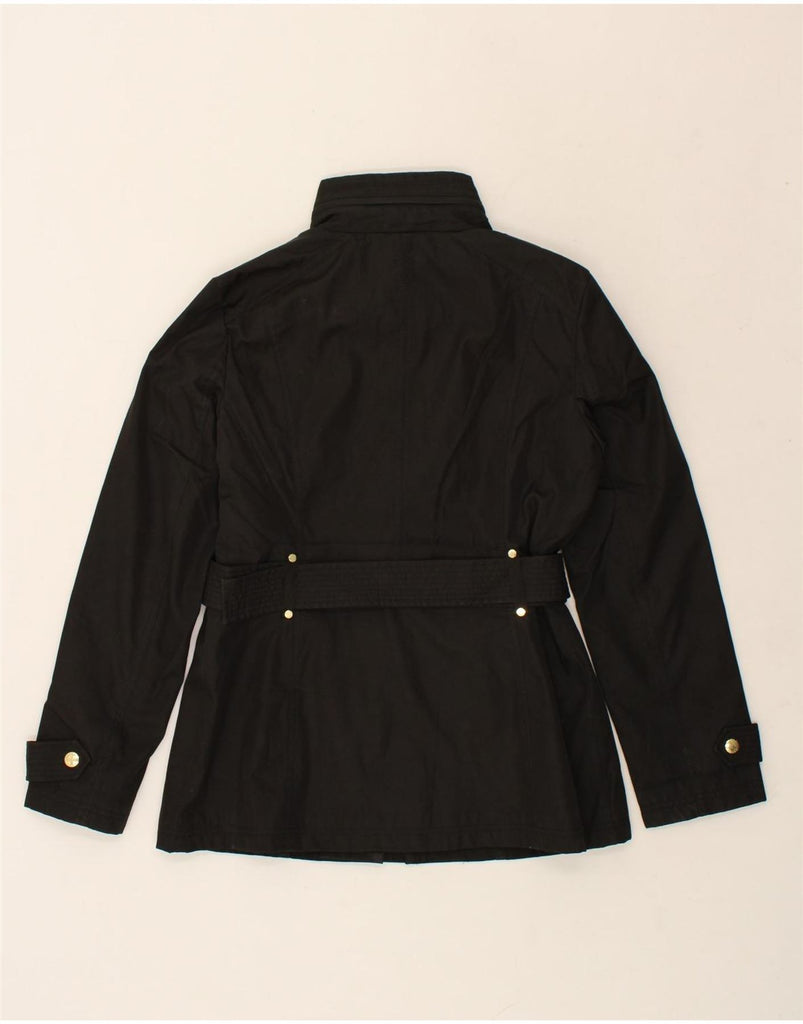 MICHAEL KORS Womens Overcoat UK 10 Small Black Polyester Vintage Michael Kors and Second-Hand Michael Kors from Messina Hembry 