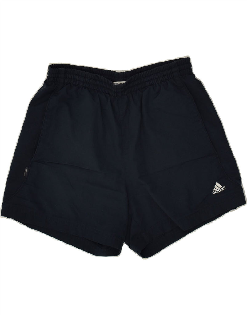 ADIDAS Mens Sport Shorts Small Navy Blue Polyester | Vintage Adidas | Thrift | Second-Hand Adidas | Used Clothing | Messina Hembry 