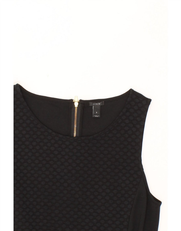J. CREW Womens Sleeveless Blouse Top UK 8 Small Black Polka Dot Nylon Vintage J. Crew and Second-Hand J. Crew from Messina Hembry 