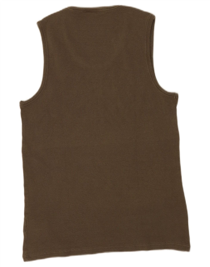 Lee Mens Vest Top XL Khaki