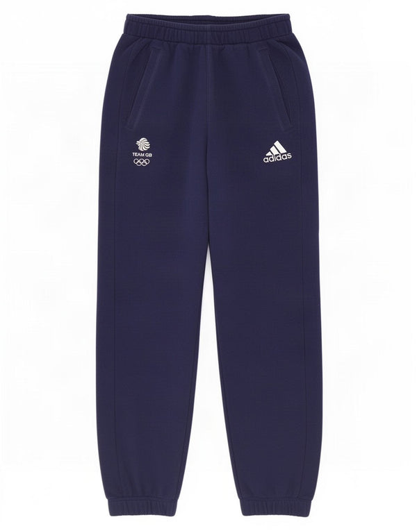 Adidas Mens Team GB Tracksuit Trousers Joggers Small Navy Blue Cotton