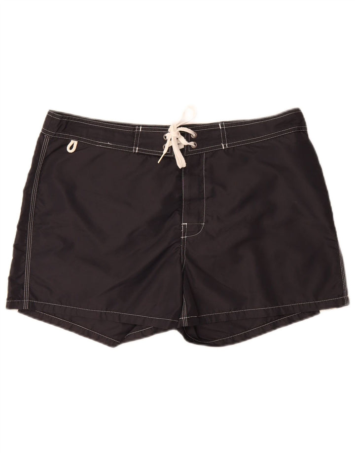 Sundek Mens Swimming Shorts XL  Black Striped