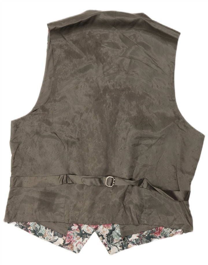 Vintage Mens Waistcoat IT 46 Small Multicoloured Floral
