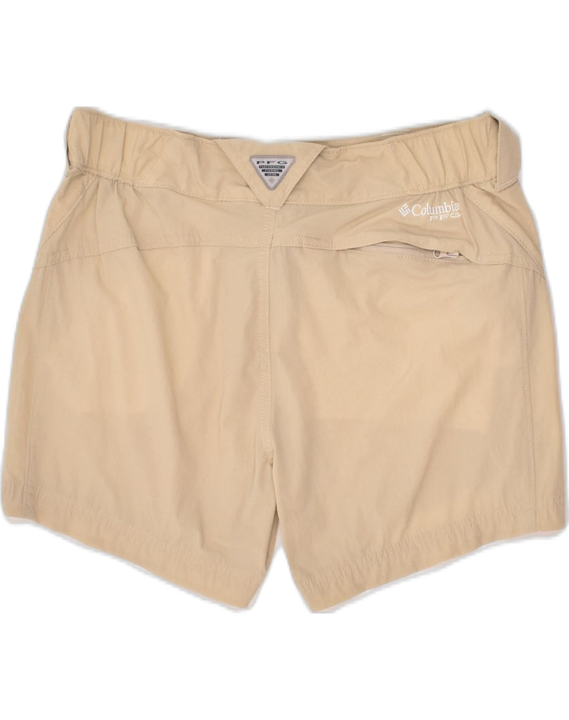 COLUMBIA Womens Hot Pants US 8 Medium W30 Beige Nylon | Vintage Columbia | Thrift | Second-Hand Columbia | Used Clothing | Messina Hembry 