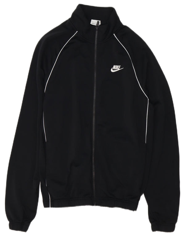 Nike Mens Tracksuit Top Jacket Small Black Polyester
